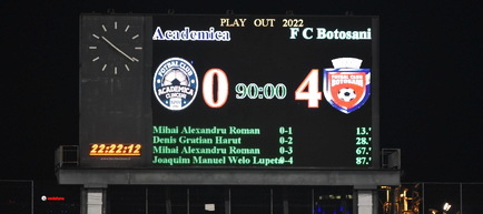 Liga 1 - play-out - Etapa 9: Academica Clinceni - FC Botoşani 0-4